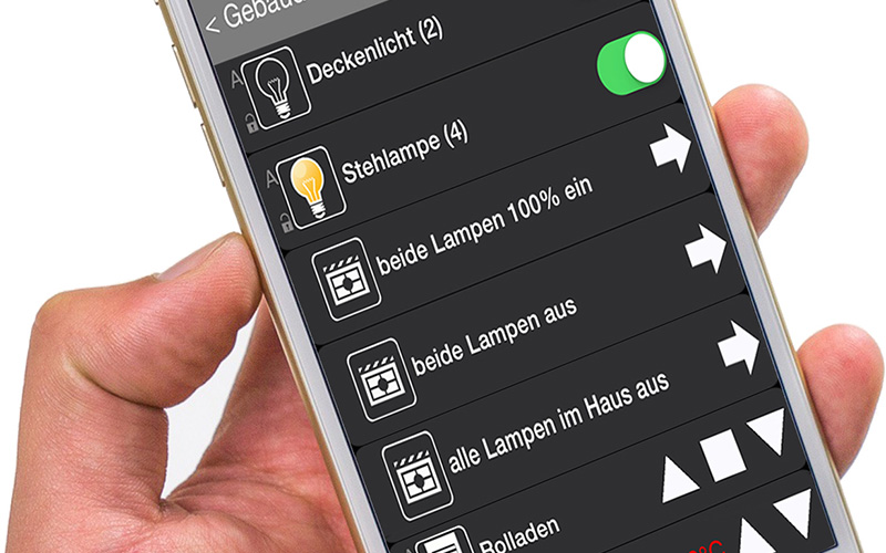 Satelco Gebäudeautomation via Smartphone
